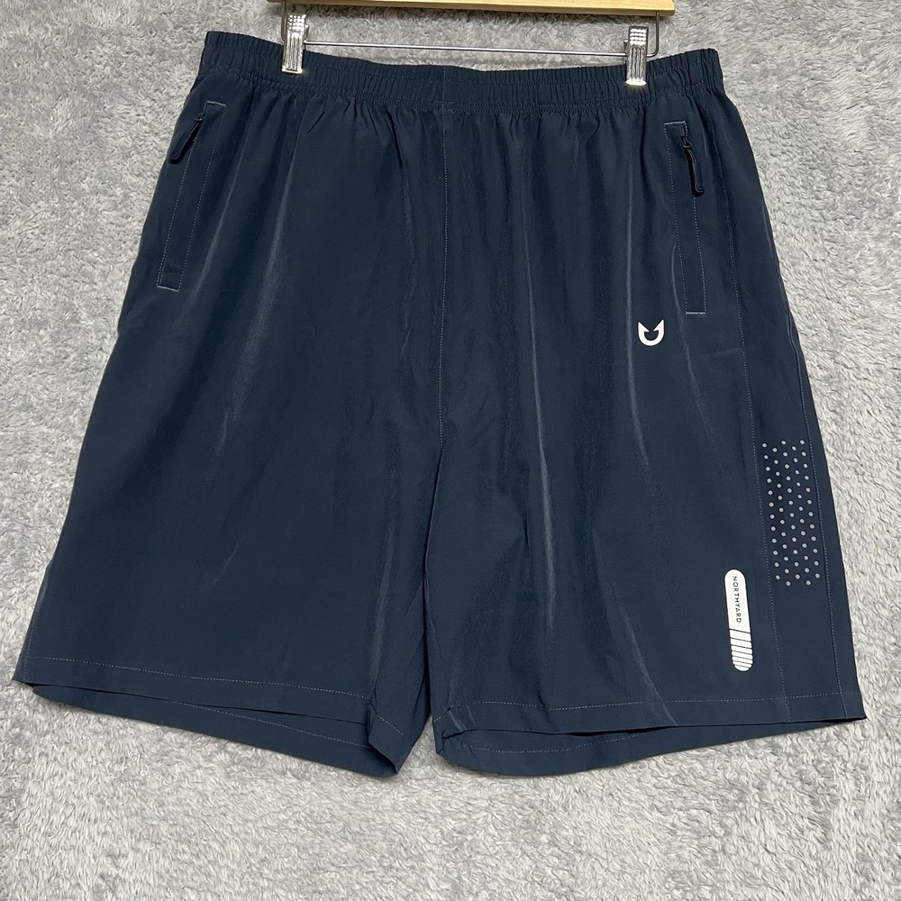 Northyard Shorts Mens XXL 2XL Blue Athletic‎ Quick Dry Reflective Moisture Wick
